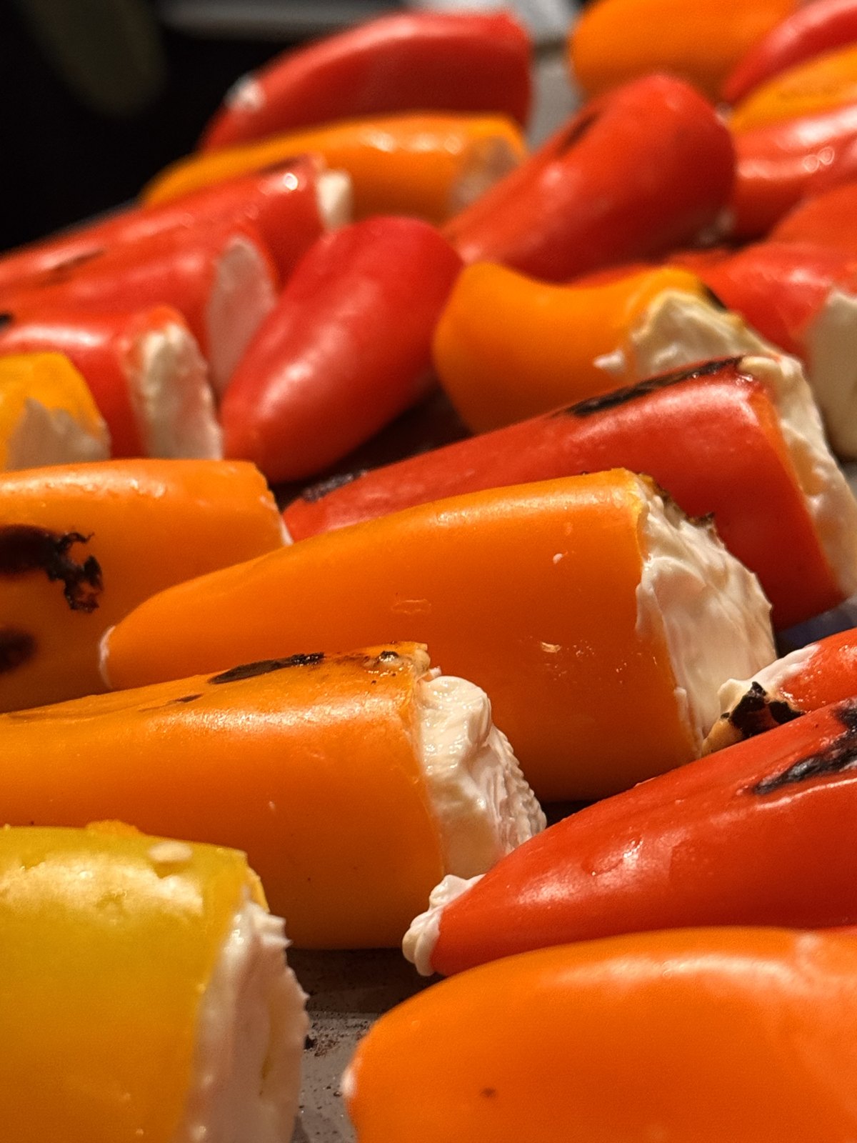 Stuffed mini peppers, passed appetizer
